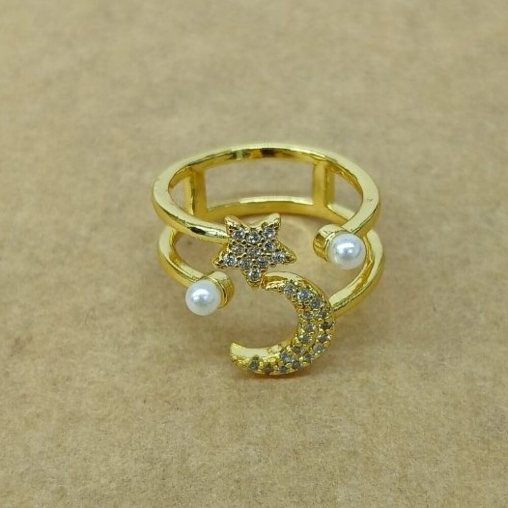 Gold plated adjustable ring for women's , New with tags